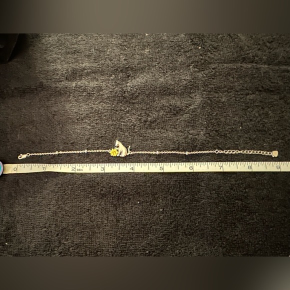 Sterling Silver Handcrafted Cat Bracelet - Picture 6 of 6